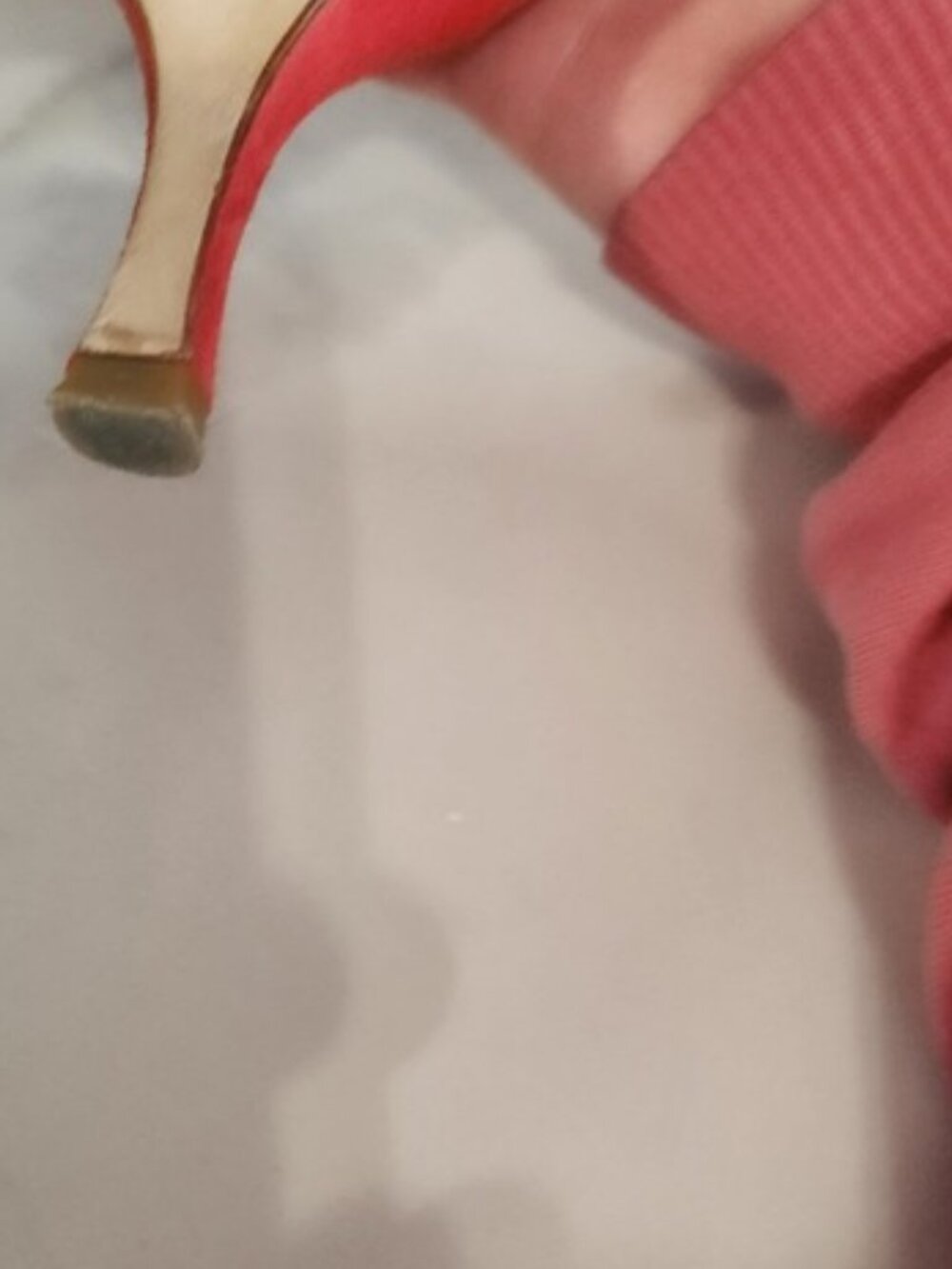 Canto‎ De Ricci Italy Suede Pointed Toe Kitten Heel Pumps Size 39 Christmas - Picture 7 of 8